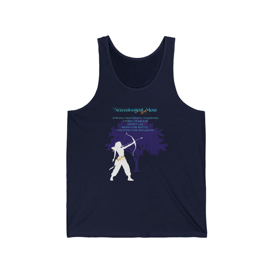 Neurodivergent Mom Warrior Christian Tank Top
