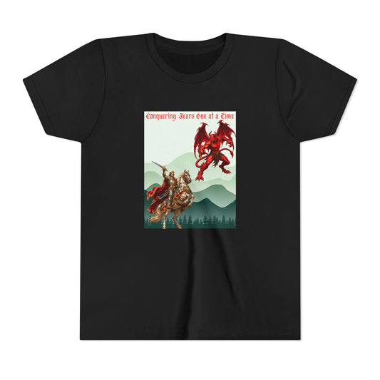 Conquering Fears One at a Time Christian Youth T-Shirt