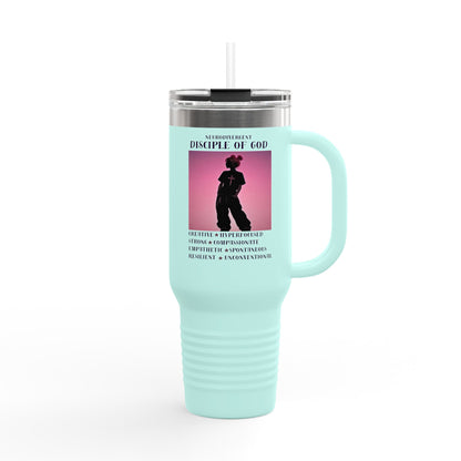 Neurodivergent Disciple of God Christian 40oz Insulated Travel Mug