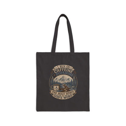 Caffeine, Dopamine & the Holy Spirit Christian Tote Bag
