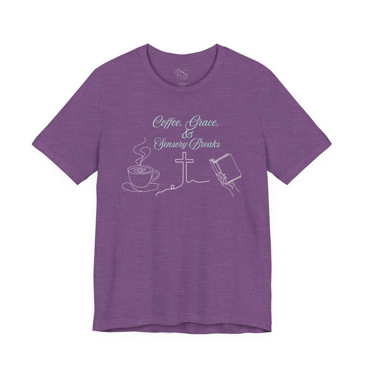 Coffee, Grace & Sensory Breaks Christian Neurodivergent T-Shirt