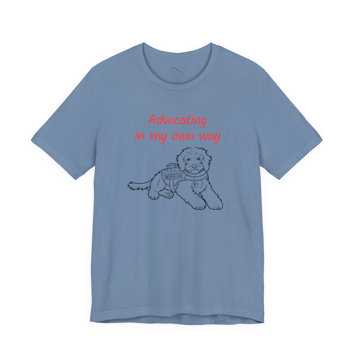 Advocating in My Own Way Service Dog Christian Neurodiversity T-Shirt