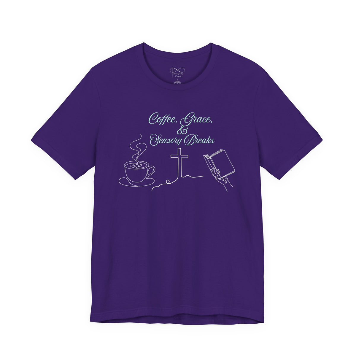 Coffee, Grace & Sensory Breaks Christian Neurodivergent T-Shirt