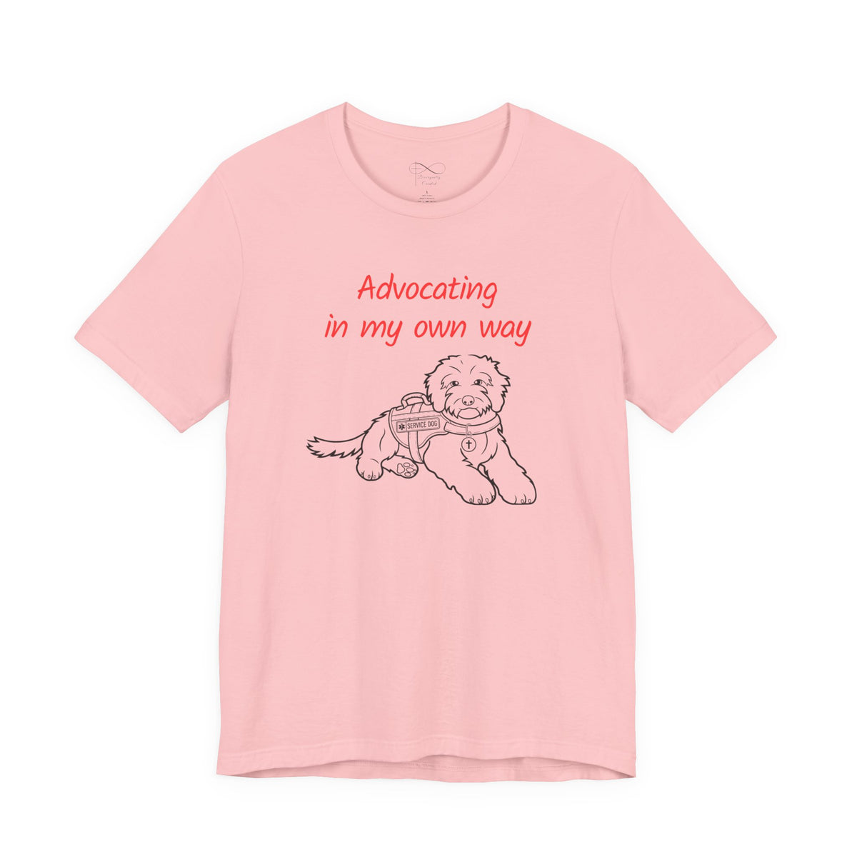 Advocating in My Own Way Service Dog Christian Neurodiversity T-Shirt
