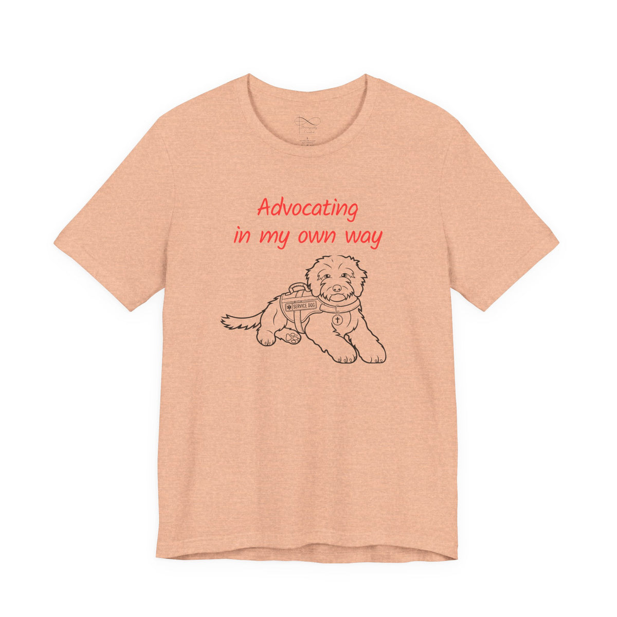 Advocating in My Own Way Service Dog Christian Neurodiversity T-Shirt