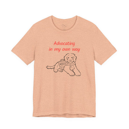 Advocating in My Own Way Service Dog Christian Neurodiversity T-Shirt