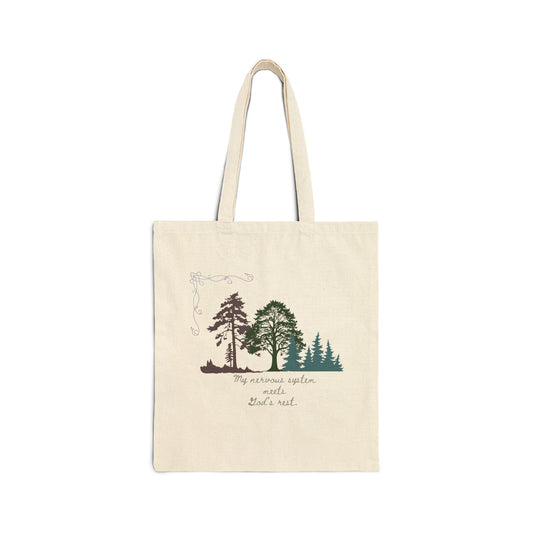 My Nervous System Meets God’s Rest Christian Tote Bag