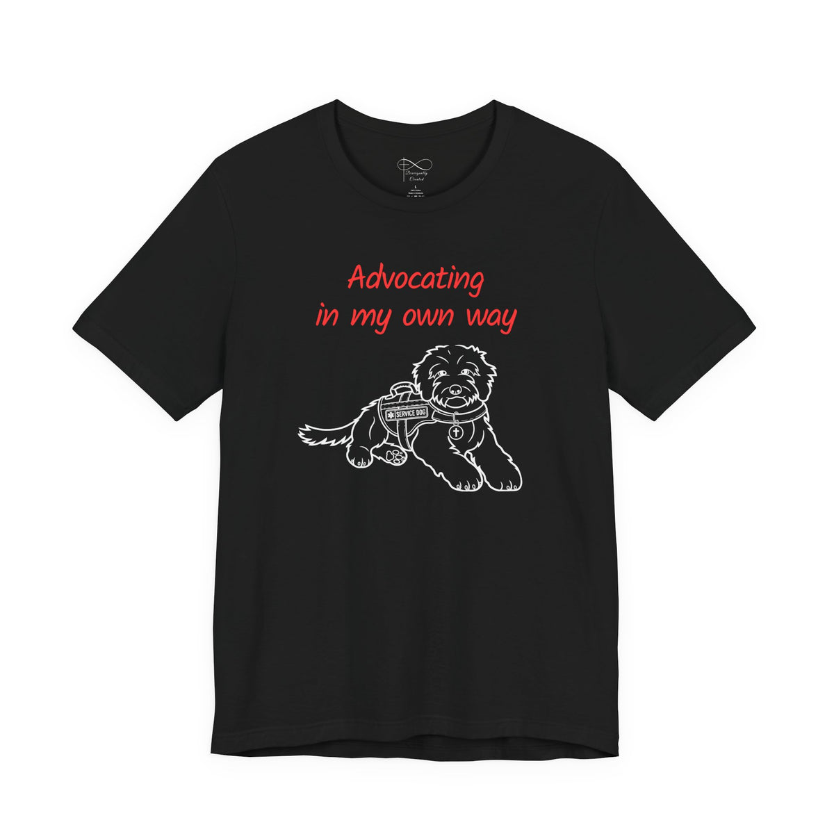 Advocating in My Own Way Service Dog Christian Neurodiversity T-Shirt