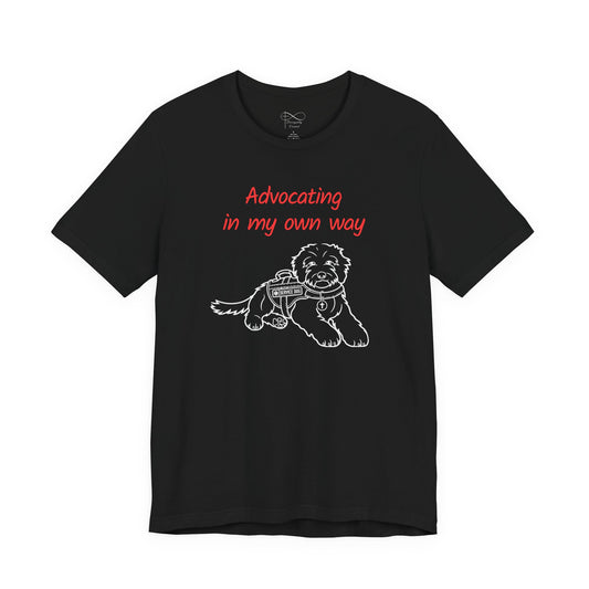 Advocating in My Own Way Service Dog Christian Neurodiversity T-Shirt