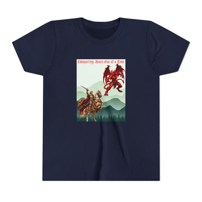 Conquering Fears One at a Time Christian Youth T-Shirt