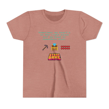 “Sometimes My Heart’s in the Right Place…” Christian Neurodivergent Gamer Youth T-Shirt