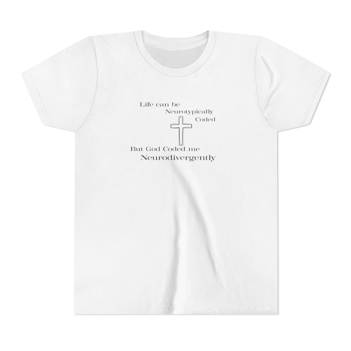 Neurodivergently Coded Christian Youth T-Shirt