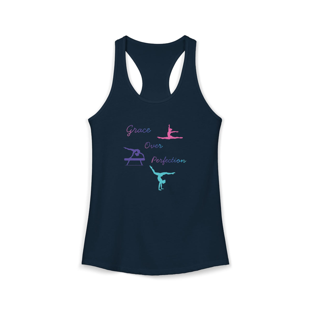 Grace Over Perfection Christian Racerback Tank