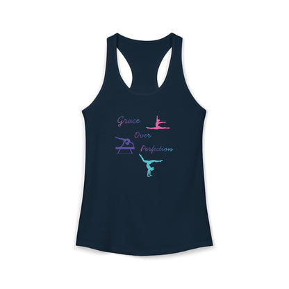 Grace Over Perfection Christian Racerback Tank