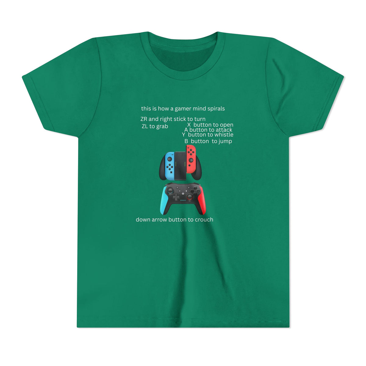 This Is How a Gamer Mind Spirals Neurodiversity Youth T-Shirt