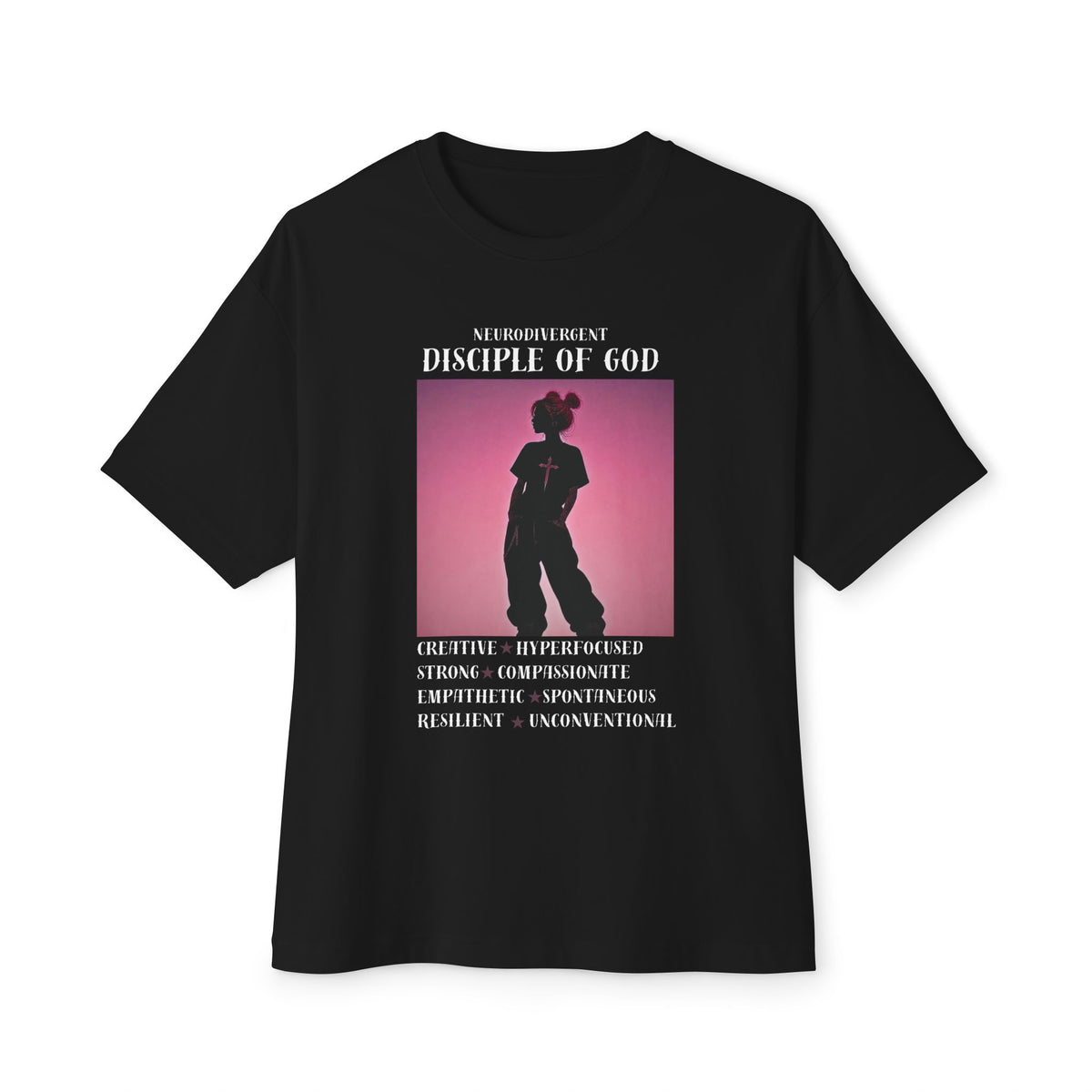 Neurodivergent Disciple of God Unisex Boxy Tee