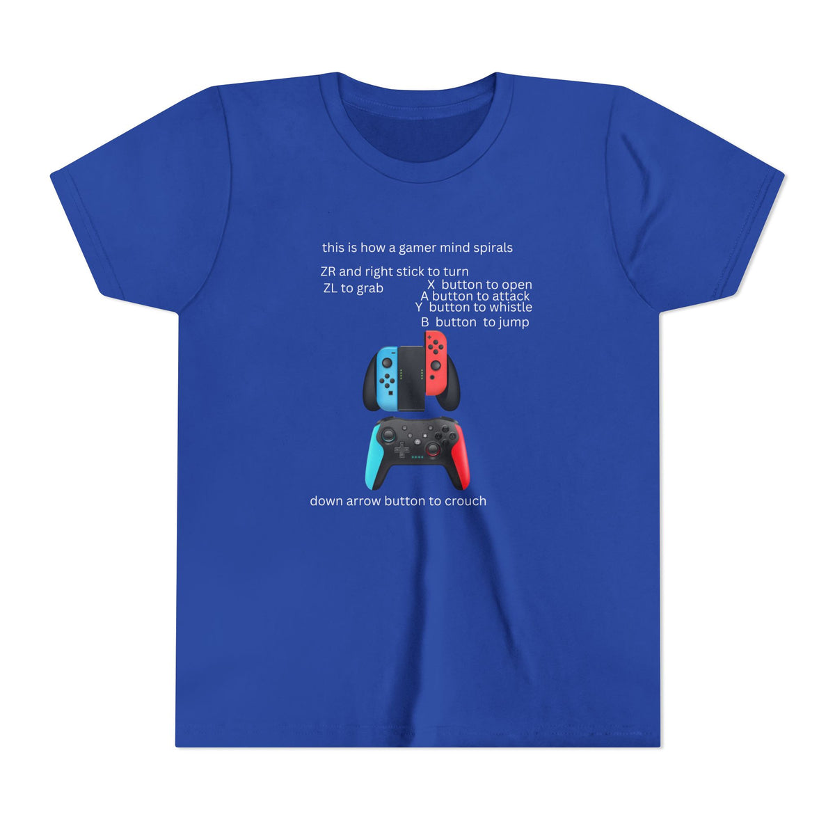 This Is How a Gamer Mind Spirals Neurodiversity Youth T-Shirt
