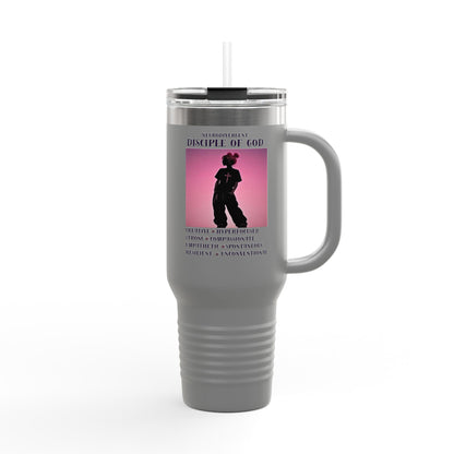 Neurodivergent Disciple of God Christian 40oz Insulated Travel Mug