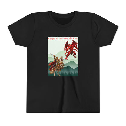 Conquering Fears One at a Time Christian Youth T-Shirt