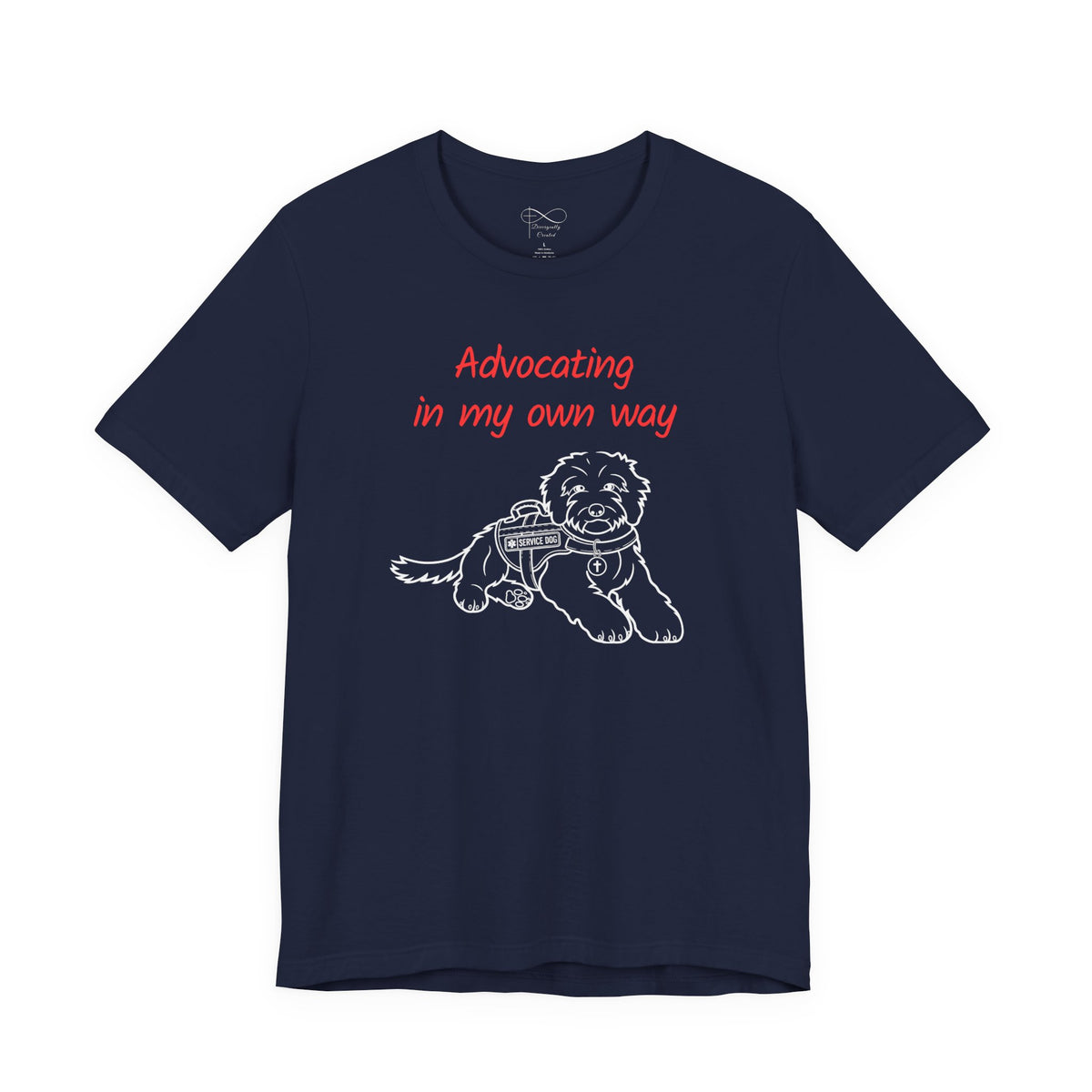Advocating in My Own Way Service Dog Christian Neurodiversity T-Shirt