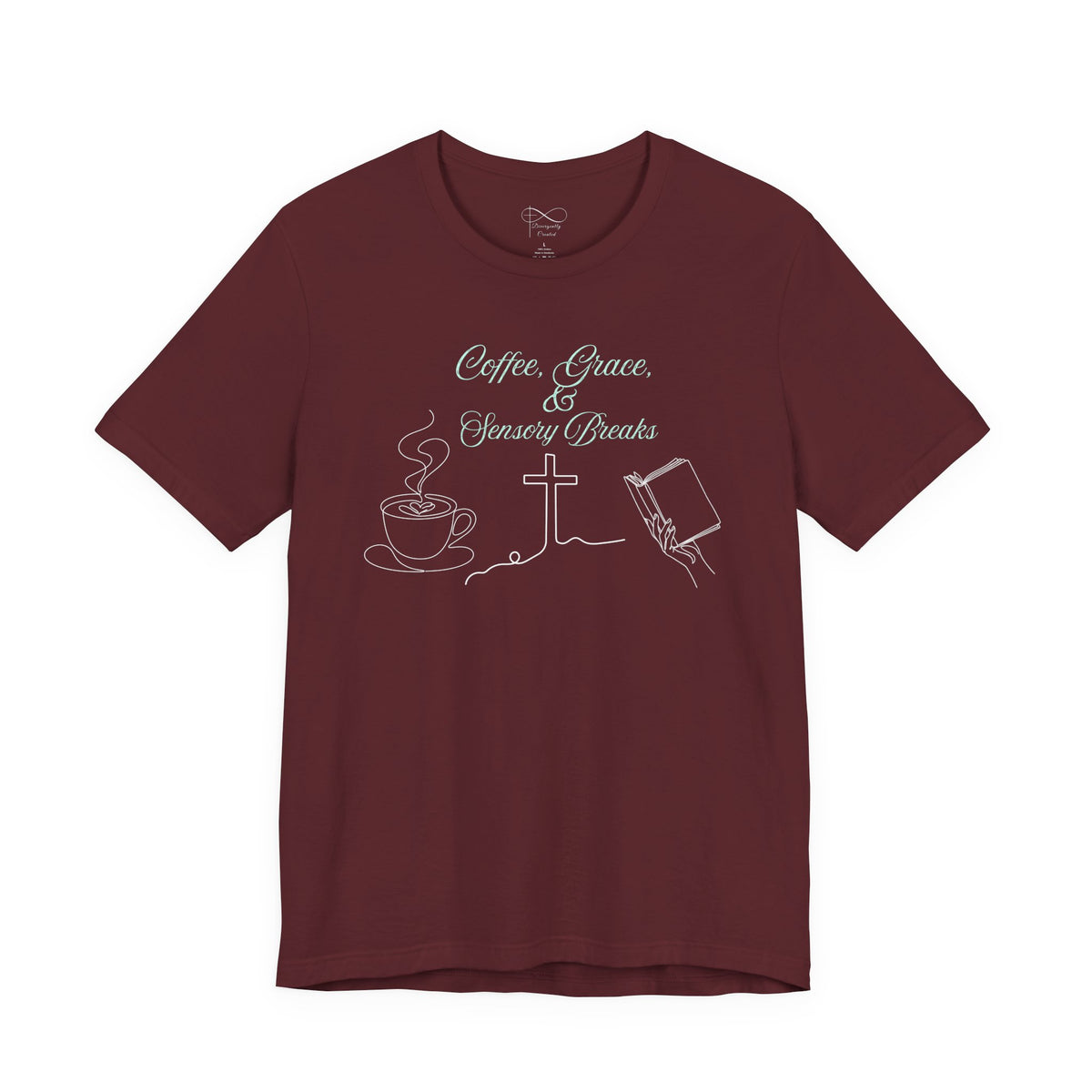 Coffee, Grace & Sensory Breaks Christian Neurodivergent T-Shirt