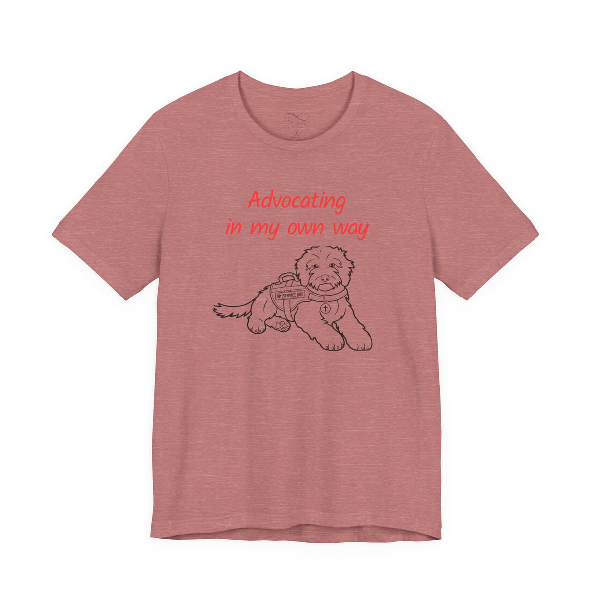 Advocating in My Own Way Service Dog Christian Neurodiversity T-Shirt