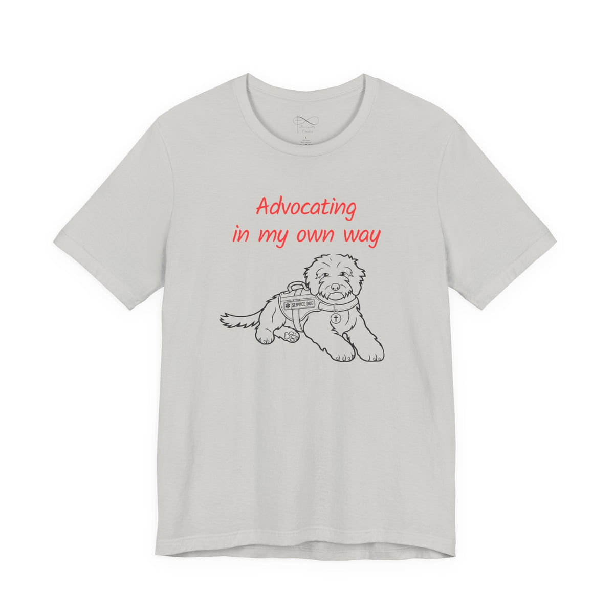 Advocating in My Own Way Service Dog Christian Neurodiversity T-Shirt