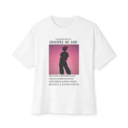Neurodivergent Disciple of God Unisex Boxy Tee