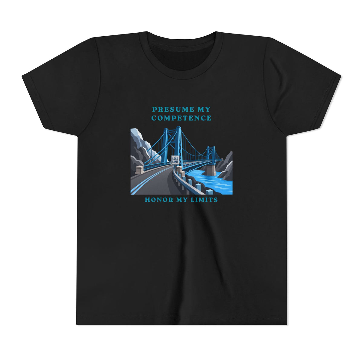Presume My Competence, Honor My Limits Christian Neurodiversity Youth T-Shirt