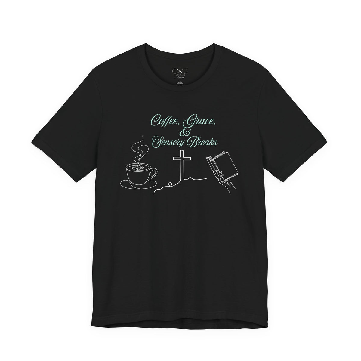 Coffee, Grace & Sensory Breaks Christian Neurodivergent T-Shirt