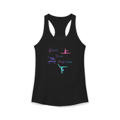 Grace Over Perfection Christian Racerback Tank