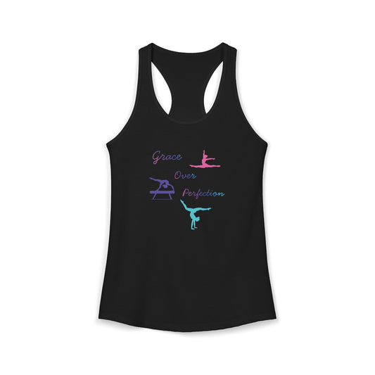 Grace Over Perfection Christian Racerback Tank