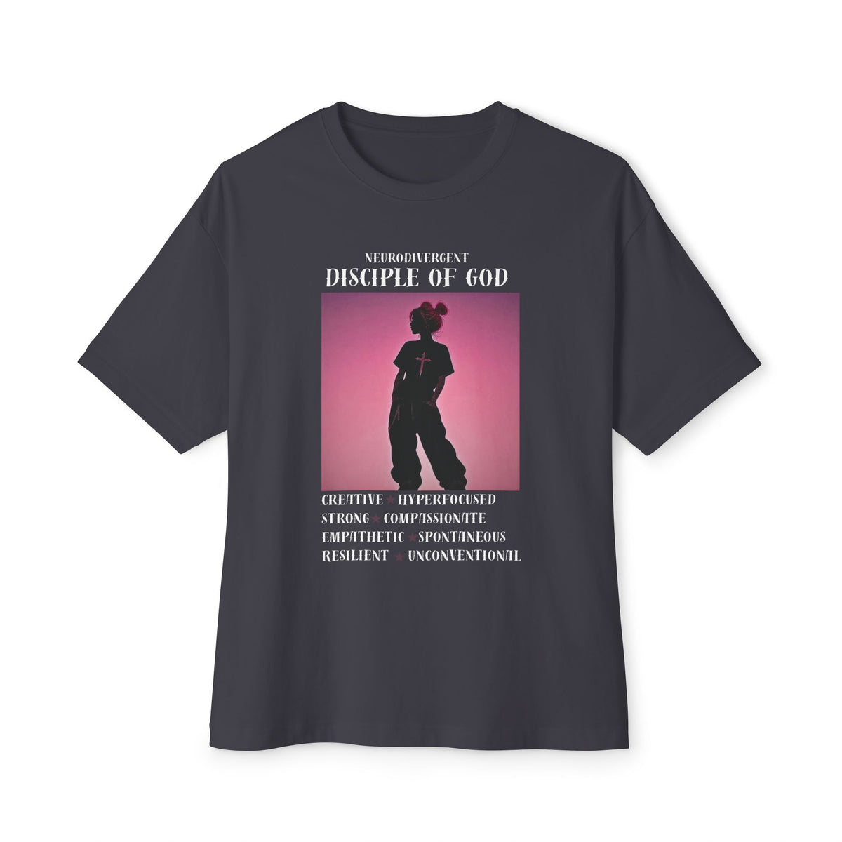 Neurodivergent Disciple of God Unisex Boxy Tee