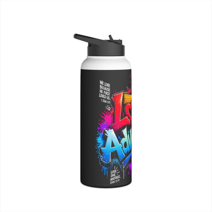 Love Advocates Christian Stainless Steel Water Bottle (18oz, 32oz)