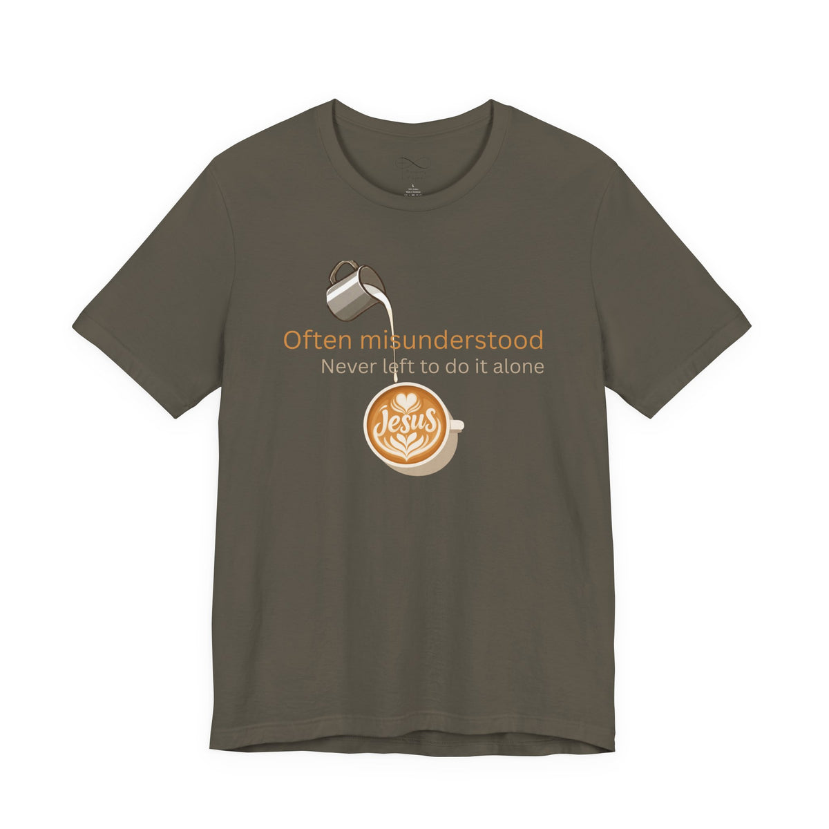 Often Misunderstood, Never Left Alone Christian Neurodiversity T-Shirt