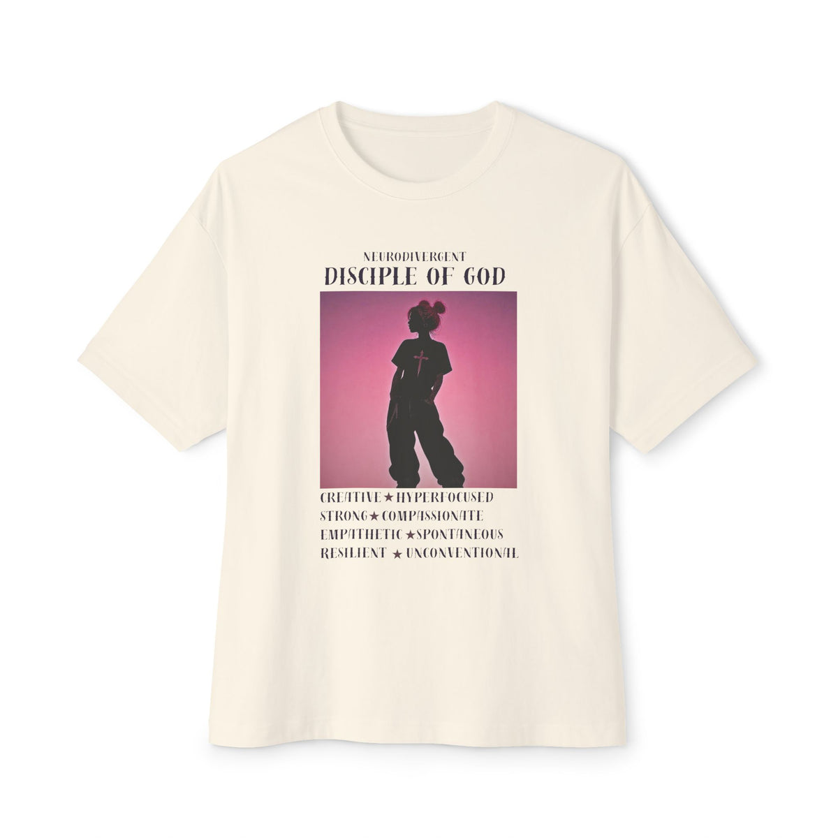 Neurodivergent Disciple of God Unisex Boxy Tee