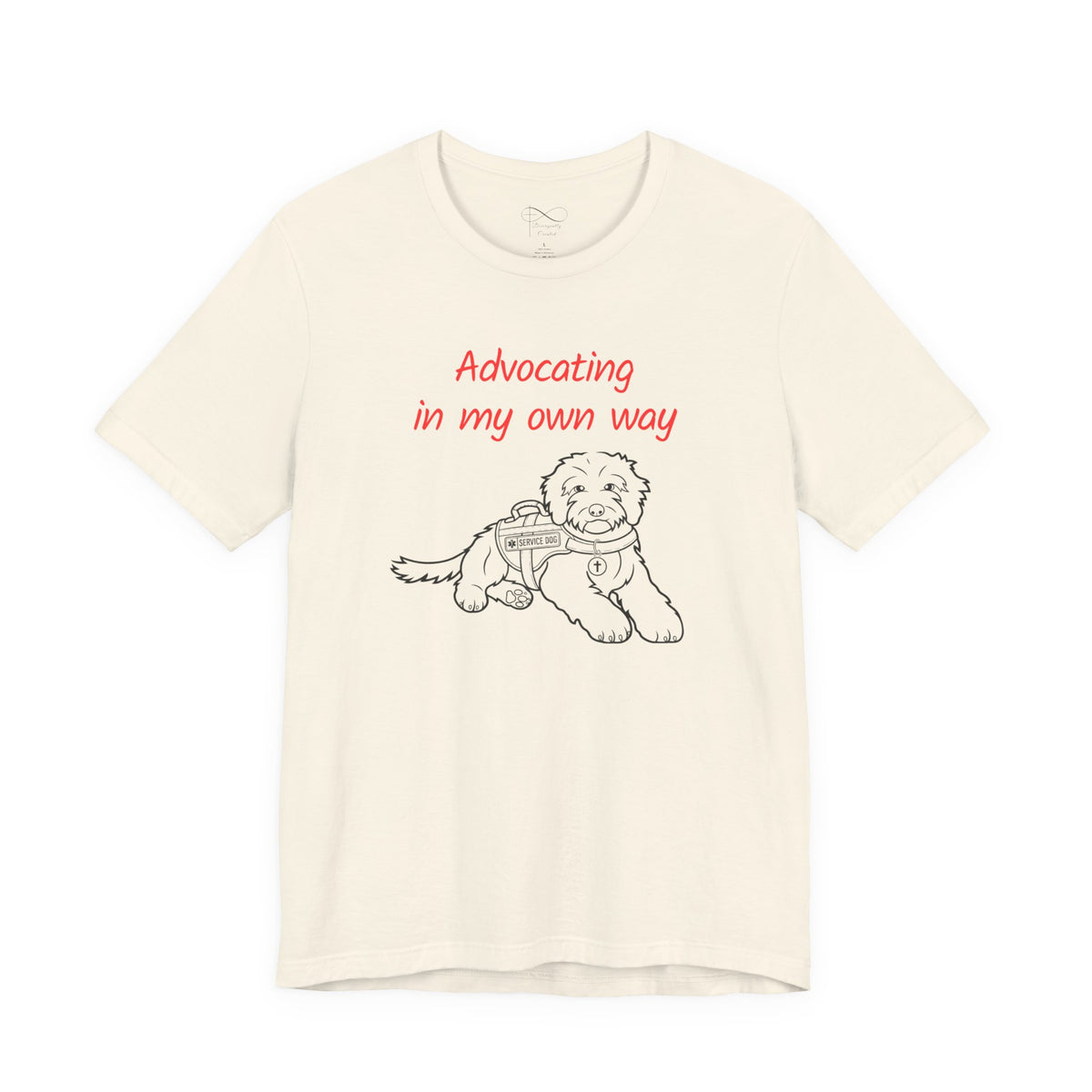 Advocating in My Own Way Service Dog Christian Neurodiversity T-Shirt