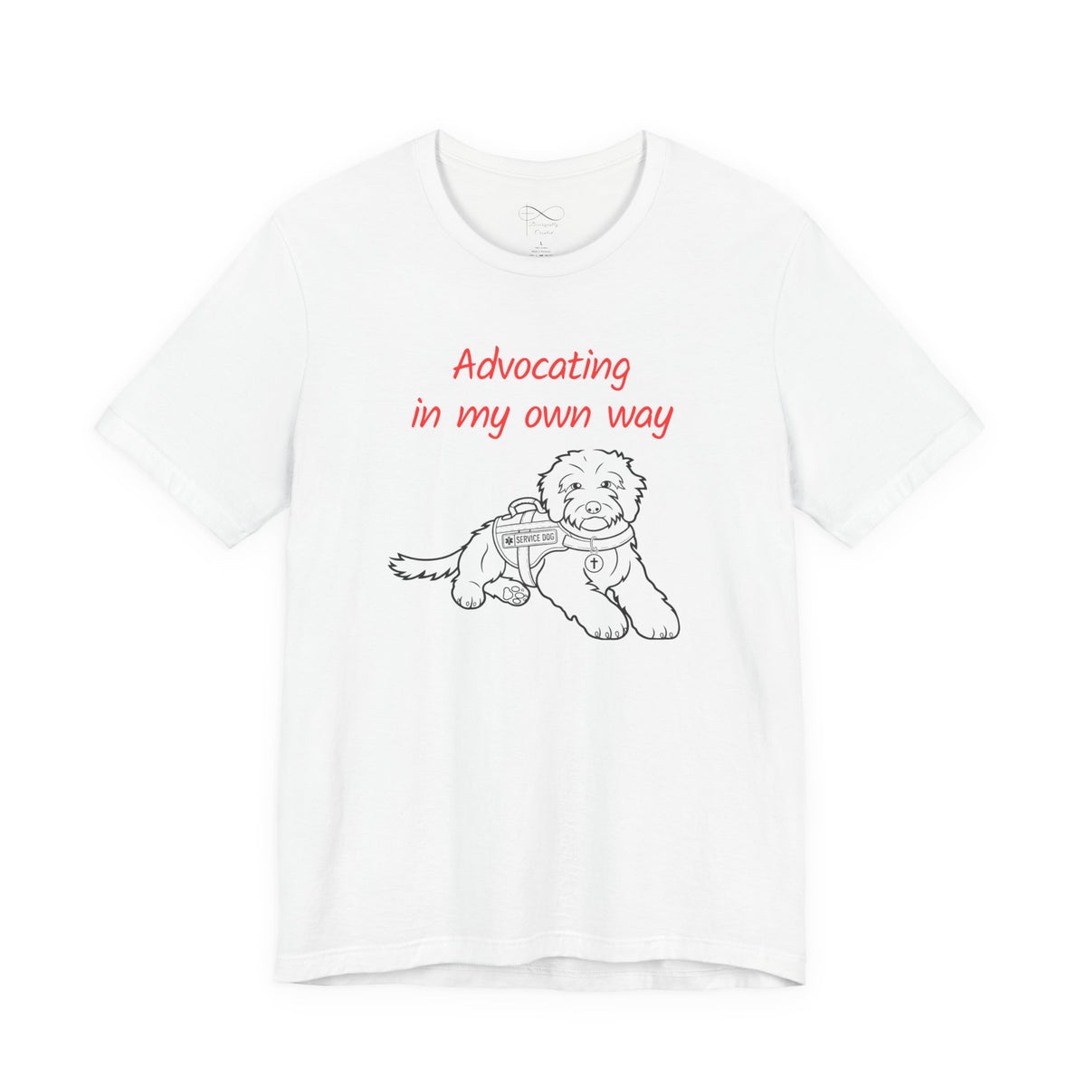 Advocating in My Own Way Service Dog Christian Neurodiversity T-Shirt