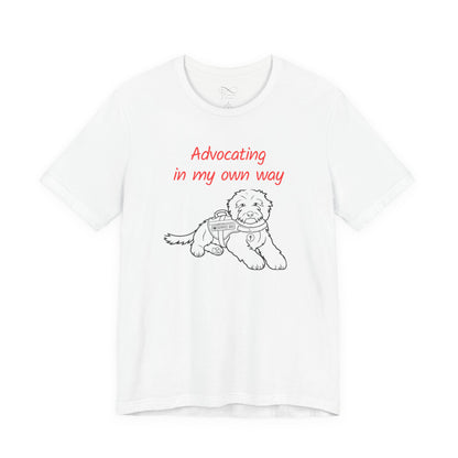 Advocating in My Own Way Service Dog Christian Neurodiversity T-Shirt