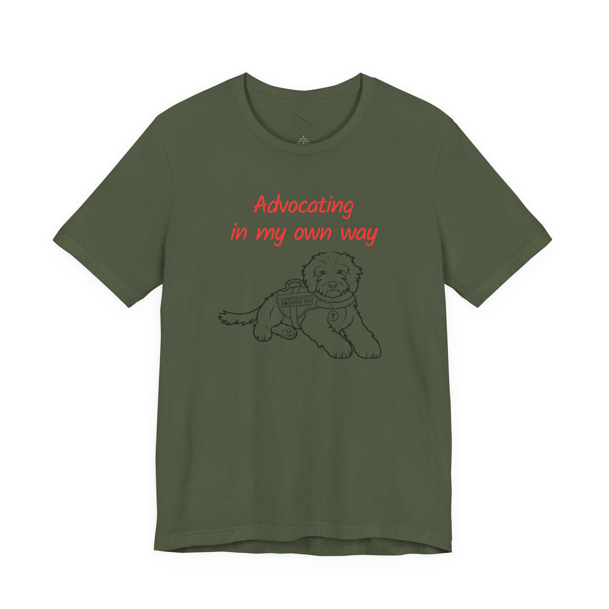 Advocating in My Own Way Service Dog Christian Neurodiversity T-Shirt