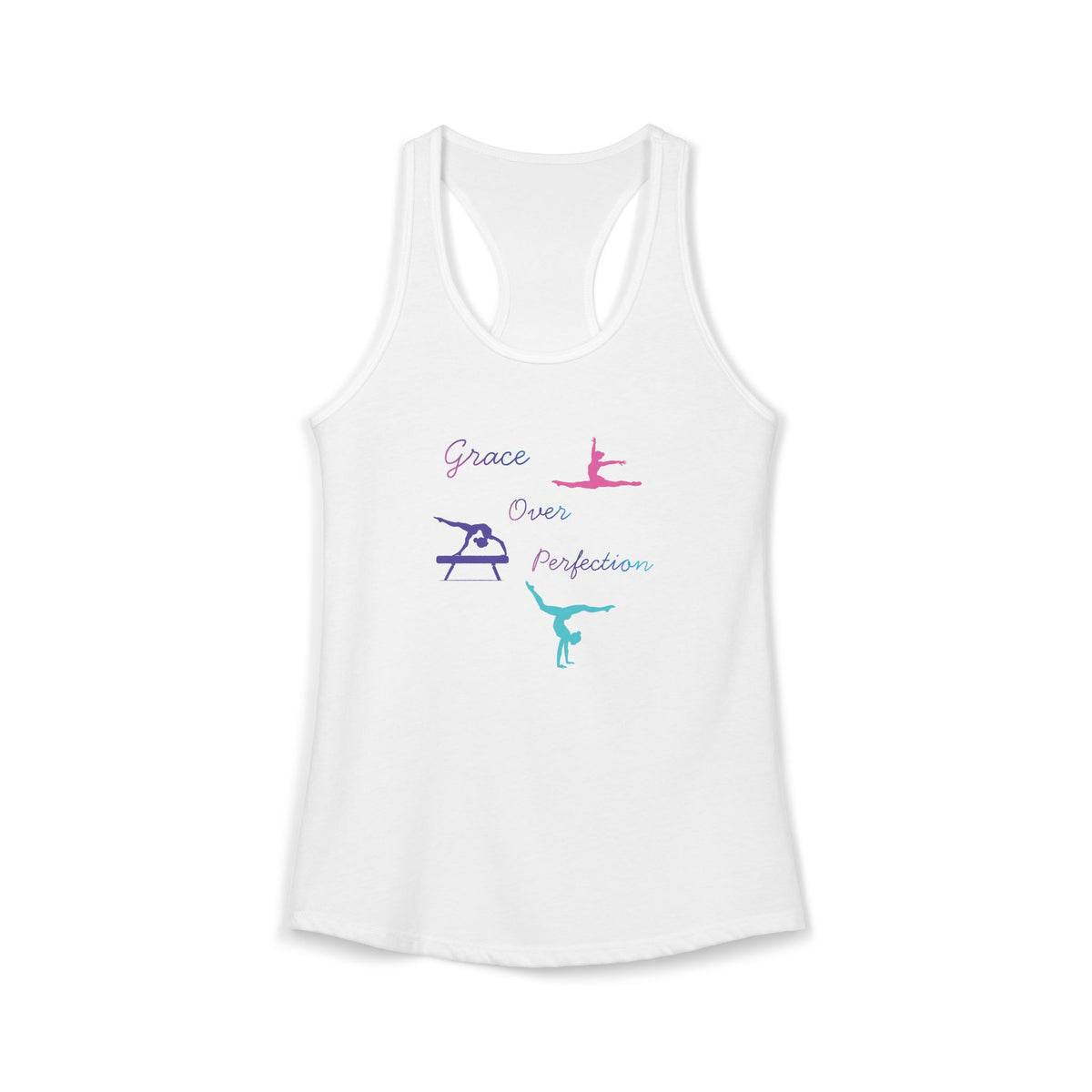 Grace Over Perfection Christian Racerback Tank