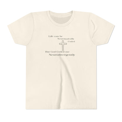 Neurodivergently Coded Christian Youth T-Shirt
