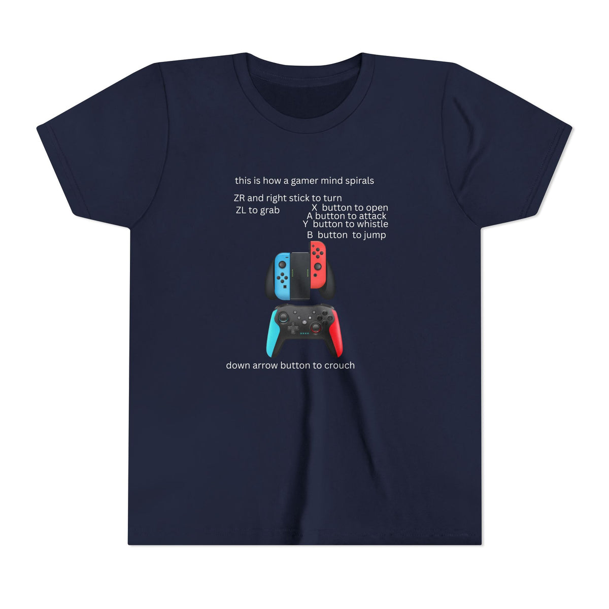 This Is How a Gamer Mind Spirals Neurodiversity Youth T-Shirt