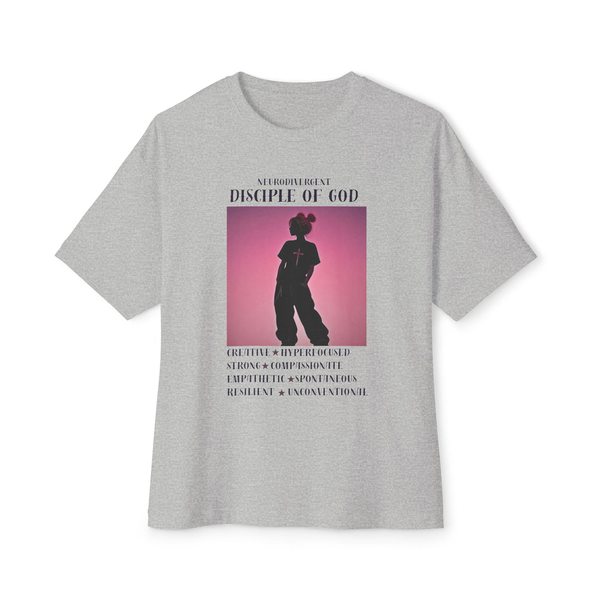 Neurodivergent Disciple of God Unisex Boxy Tee