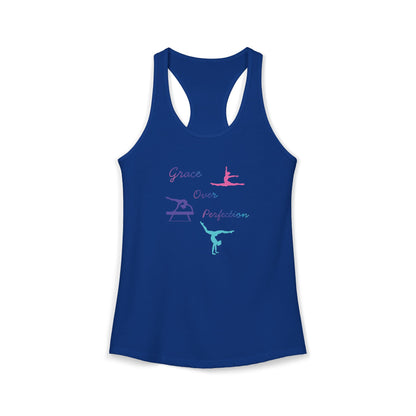 Grace Over Perfection Christian Racerback Tank