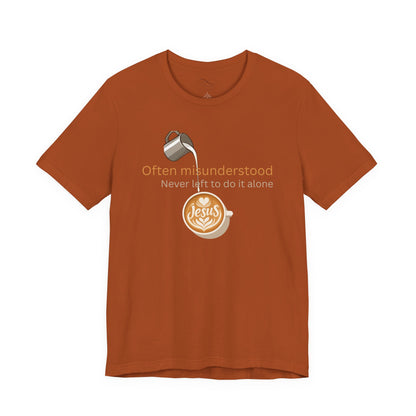 Often Misunderstood, Never Left Alone Christian Neurodiversity T-Shirt