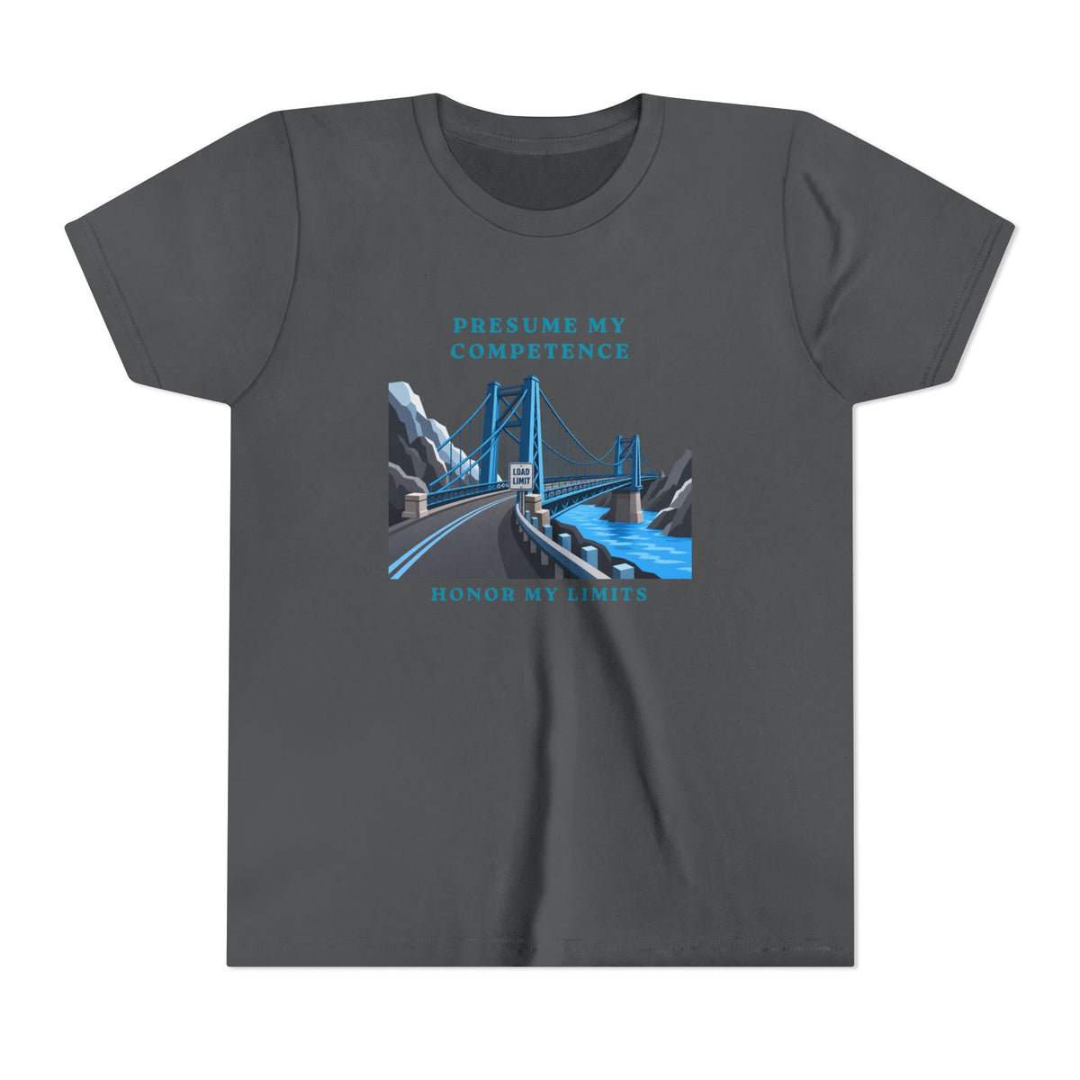 Presume My Competence, Honor My Limits Christian Neurodiversity Youth T-Shirt