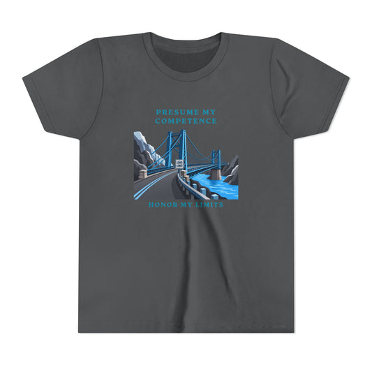 Presume My Competence, Honor My Limits Christian Neurodiversity Youth T-Shirt