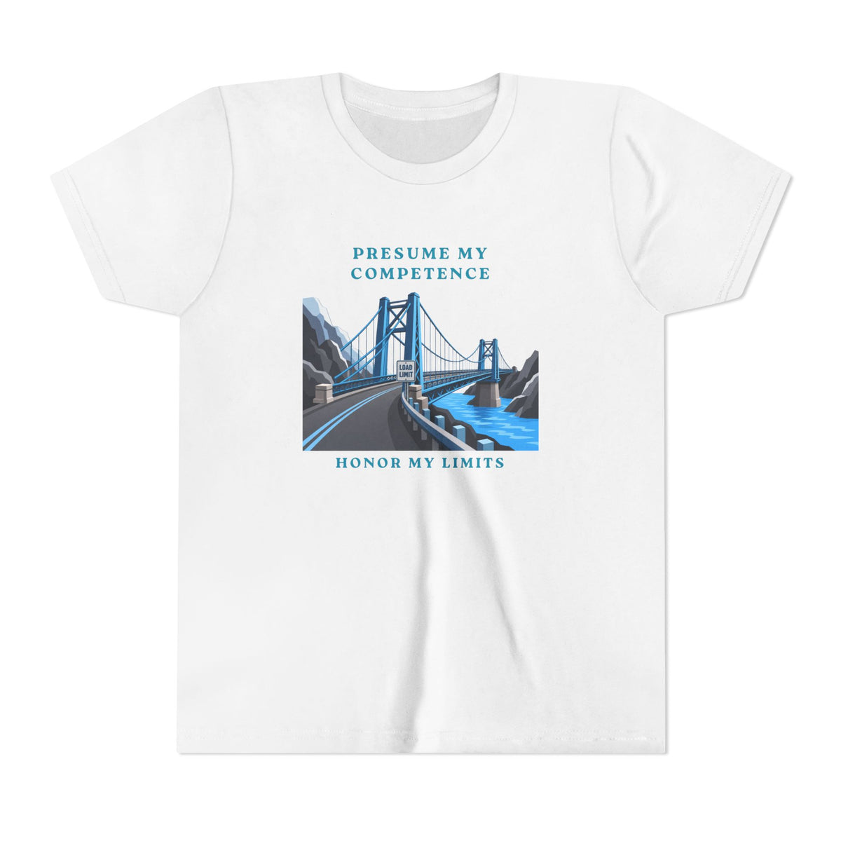 Presume My Competence, Honor My Limits Christian Neurodiversity Youth T-Shirt