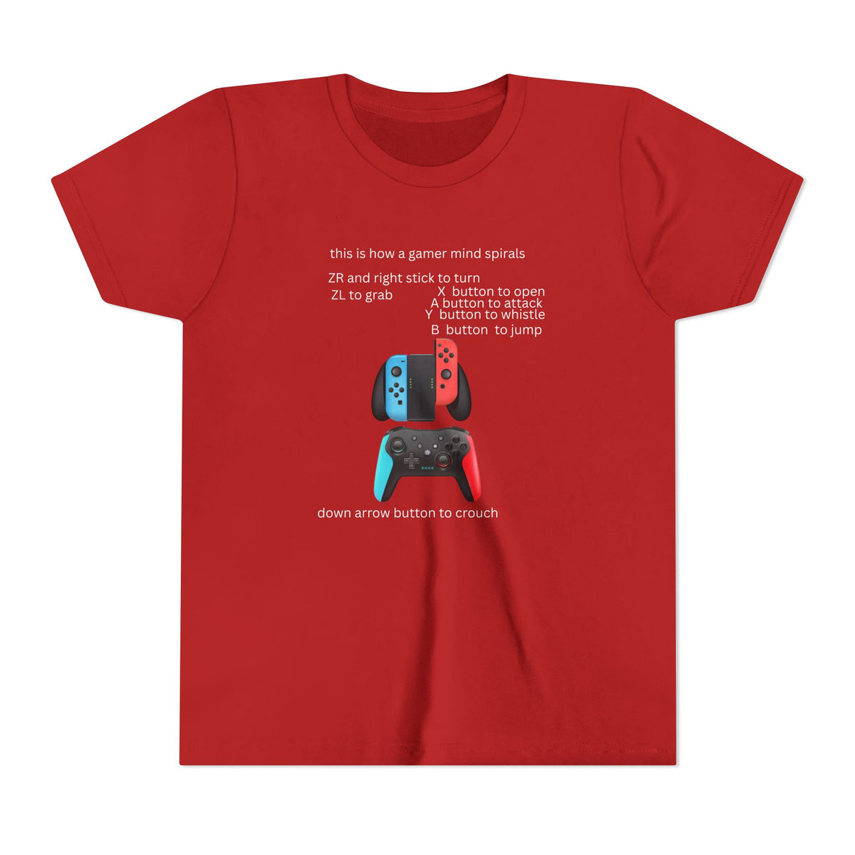 This Is How a Gamer Mind Spirals Neurodiversity Youth T-Shirt